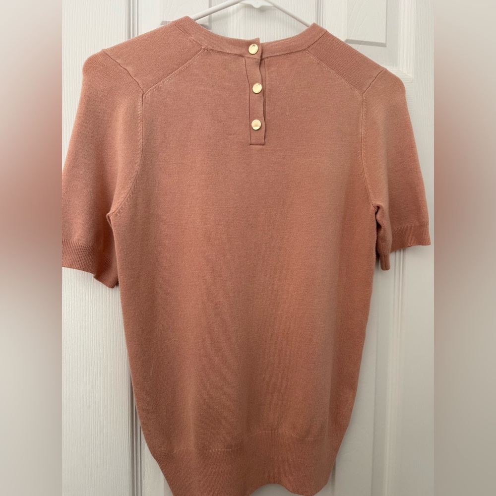 Zara Peach Short Sleeve Top